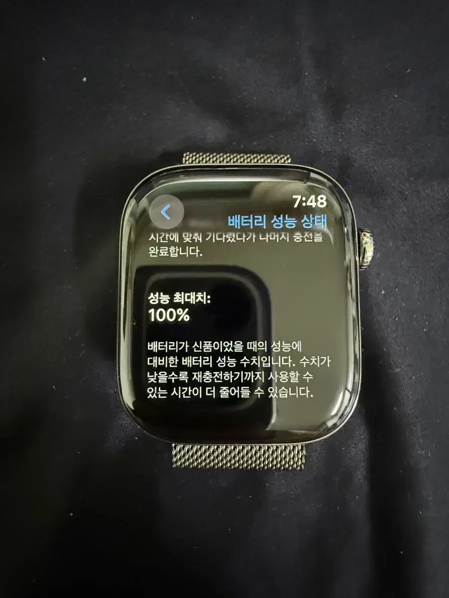 애플워치10 티타늄내추럴 셀룰러46mm